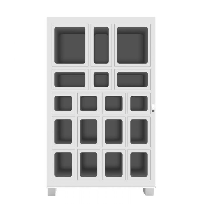 18 lockers vending machine