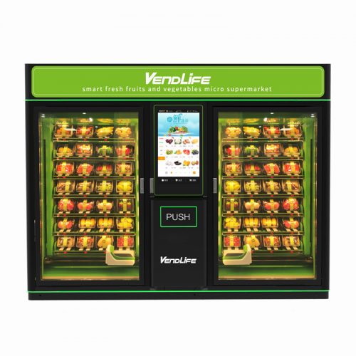 Double Cabinets Fruit & Vegetable Vending Machine