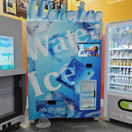 aquina Expendedora De Hielo Ice and Water Maker Vending Machine Ice Cube Vending Machine