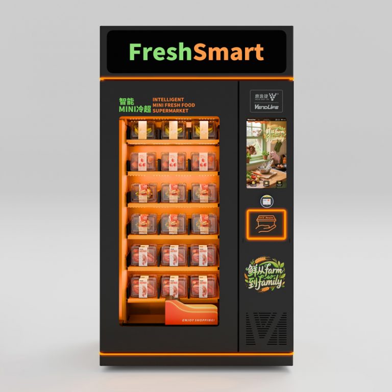 Fresh Food & Frozen Meal Vending Machine with Lift Dispensing - Vendlife